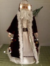 Load image into Gallery viewer, Hand-crafted Porcelain Santa Claus w/lights