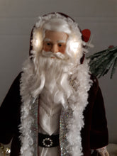 Load image into Gallery viewer, Hand-crafted Porcelain Santa Claus w/lights