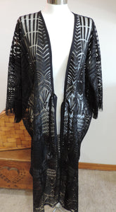 Black Lace Kimono I