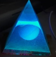 Load image into Gallery viewer, Glow Globe within a Pyramid Nightlight