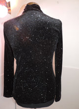 Load image into Gallery viewer, Stretch Black Glitter Knit Tunic